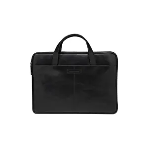 Портфель d bramante Silkeborg 15" чёрный — натуральная кожа, 595 г, ручка