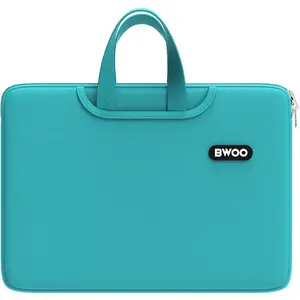 Сумка через плечо для ноутбука Hseok BWOO 15", светло-голубая