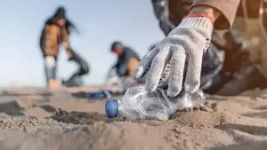 Ārējais audums no okeāna robežas pārstrādāta plastmasas