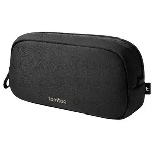 Accessory pouch Tomtoc Light-T12 by Tomtoc (black) — compact organizer for cables and small tech
