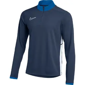 Hūdijs NIKE Dri‑FIT Academy 25 Drill Top FZ9767‑410 — poliesters, ar rāvējslēdzēju, treniņu krekls