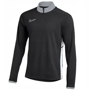 Treniņu virsjaka ar kapuci NIKE Dri-FIT Academy 25 Drill Top FZ9767-010, ar rāvējslēdzēju, mitrumu novadoša