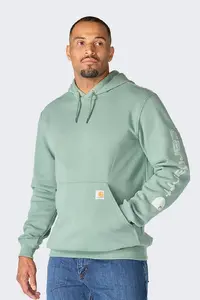 Hūdi SACHS Carhartt Iconic K288 ar logotipu, Green Slate