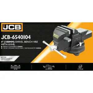 Bench Vise JCB rotating cast iron with anvil 4" 100 mm
