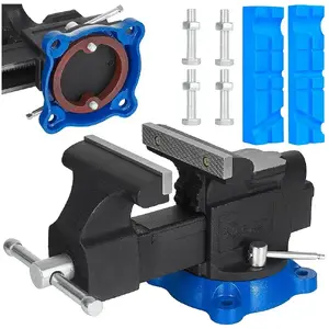 Тиски слесарные GEKO 5" (125 мм) поворотные heavy duty