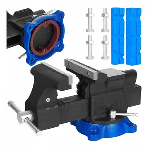 Bench Vise GEKO 6" (150 mm) rotating heavy-duty