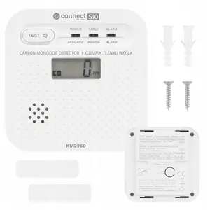Детектор угарного газа Kruger & Matz Connect S10 Tuya KM2260, беспроводной умный сигнализатор
