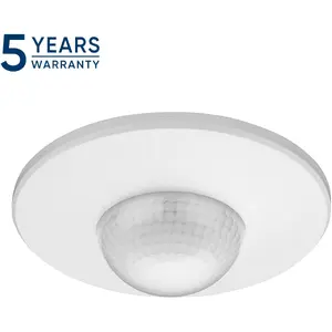 Датчик движения и присутствия ORNO OR-CR-295/W 360° IP20 2000W 3 датчика диапазон Ø3–20м белый