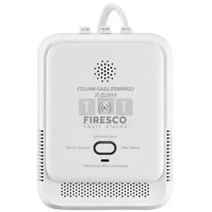 Gāzes noplūdes sensors FIRESCO JT-ZL2010 — dabasgāzes detektors mājokļiem un komerctelpām