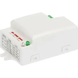Микроволновый датчик движения ORNO OR-CR-229 5,8 ГГц, 500 Вт, обзор 180/360°, 5–200 лк, белый