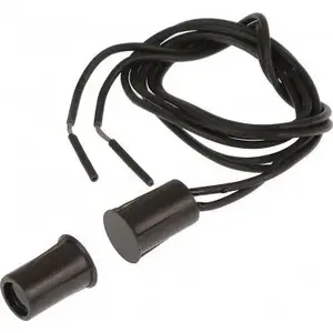 Magnetic Contact Sensor SATEL B-2-BR — cylindrical door/window contact, surface-mounted, brown