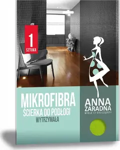 Floor cleaning microfiber cloth Anna Zaradna, 1 pc, green