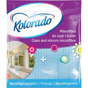 Microfiber Cleaning Cloth for Glass, Bathrooms and Mirrors, Kolorado MF018, 1 piece