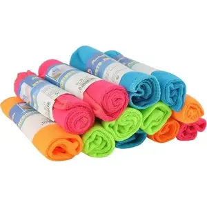 Microfiber Cleaning Cloths Set 12 pcs, Ikonka — multipurpose cleaning cloths