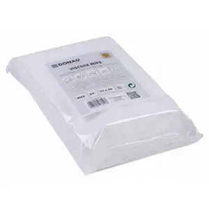 Cleaning cloth Donau Home 70% viscose, foldable, 30x40 cm, pack of 20, white