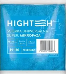Салфетка Hightech Uniwersalna микрофибра 40x40 см синяя H-116