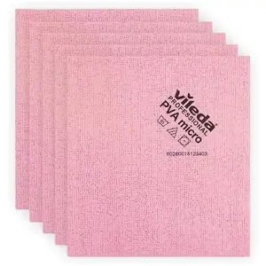 Mop head VILEDA Åcierka PVA micro 38x35 cm, pack of 5, red