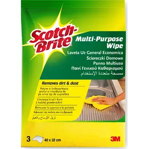 Cleaning cloths 3M PRIMA, set of 3, yellow