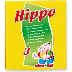 Universal cleaning cloths Hippo set of 3 – multi-use household rags