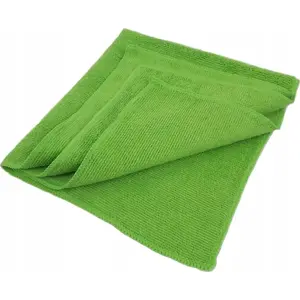 Mikrošķiedras lupata CleanPRO 388332 — zaļa, liela, 320 g/m², 40×40 cm