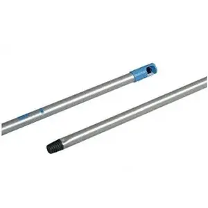 VILEDA mop/brush handle with threaded end, silver finish, 138 cm