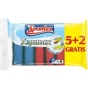 Spontex Zmywak Topmax 5+2 virtuves skrubjvates komplekts 7 gab. (modelis 70016)