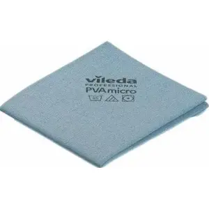 PVA Micro drāniņa VILEDA 143585 — zila, uzsūcoša tīrīšanas drāna