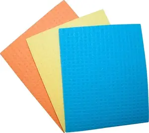 Cellulose sponge cloth Office Products 18×16 cm, pack of 3, mixed colors