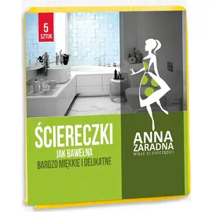 Cleaning cloths Anna Zaradna set, 5 pieces, mixed colors (cotton-like)