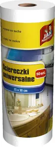 Paper roll wipes JAN Niezbędny white, 50 pcs – JAN Niezbędny