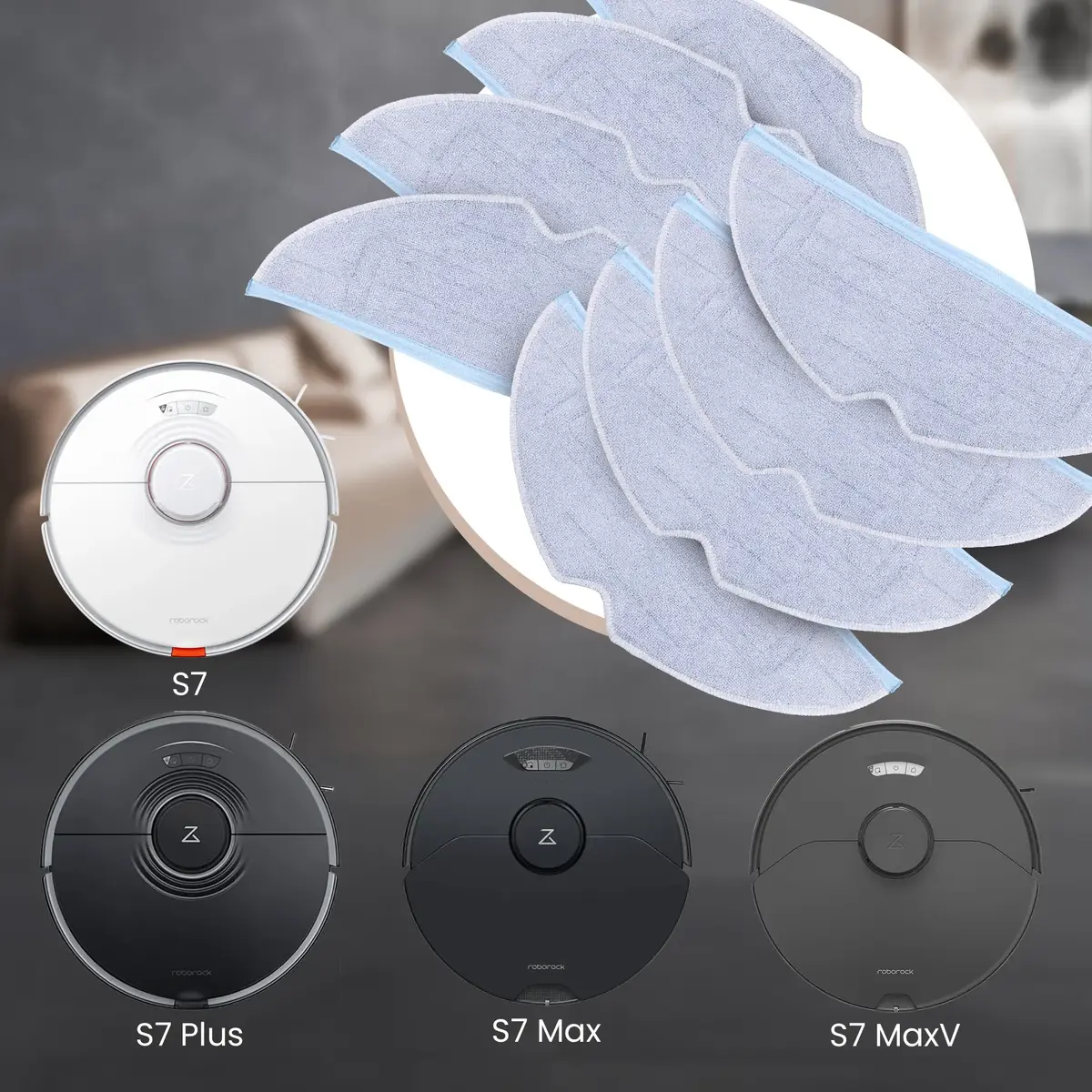 Extralink mop pads 8 pcs for Roborock S7 series Photo 7