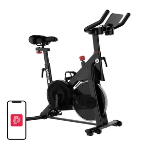 Stacionārais velotrenažieris DeerRun S500 Pro (melns) — iekštelpu treniņiem