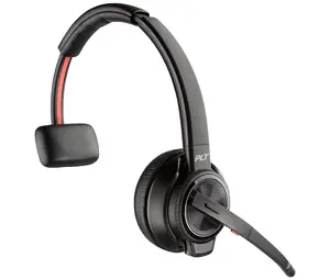 Беспроводная DECT-гарнитура Poly Savi 8210 UC сертифицирована для Microsoft Teams, 1880–1900 МГц, USB-A, 180 м, накладные, чёрная