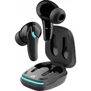 Bezvadu TWS austiņas DEFENDER CyberDots 285 ar mikrofonu, Bluetooth, zems latentums, melnas