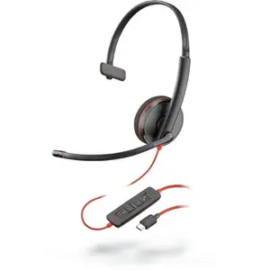 Гарнитура Poly Blackwire C3210 с разъёмом USB-C, проводная USB-C модель Blackwire C3210
