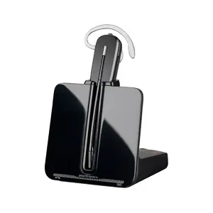 Bezvadu DECT austiņu komplekts PLANTRONICS CS540A — 1880–1900 MHz, 120 m darbības rādiuss, supraaurāla ar ausu āķi, 21 g, melna