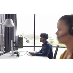 Stereo wired headset PLANTRONICS HP Poly EncorePro 320, supra-aural, USB-A, 2.19 m cable, black