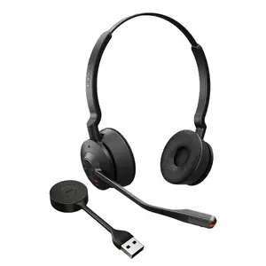 Headset GN Audio Germany Jabra Engage 55 SE — Wireless USB-A UC Stereo, Supraaural, 150 m range, 40–16000 Hz, 83 g, Black