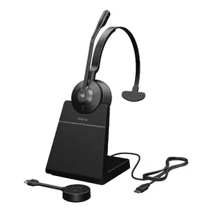 Headset GN Audio Germany Jabra Engage 55 SE USB-C MS Mono — Wireless, 150 m range, 40–16000 Hz, 57 g, Black (incl. stand)