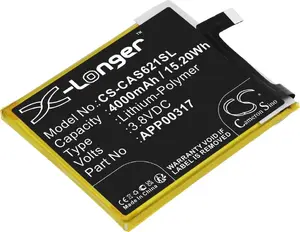 Battery Cameron Sino for Caterpillar Cat S62 Pro (replacement, model SB8738, compatible with App00317)