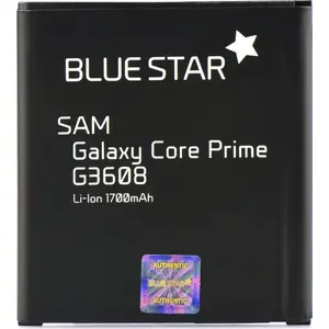Battery Partner Tele.com for Samsung Galaxy Core Prime G3608/G3606/G3609 1700 mAh Li-Ion Blue Star PREMIUM