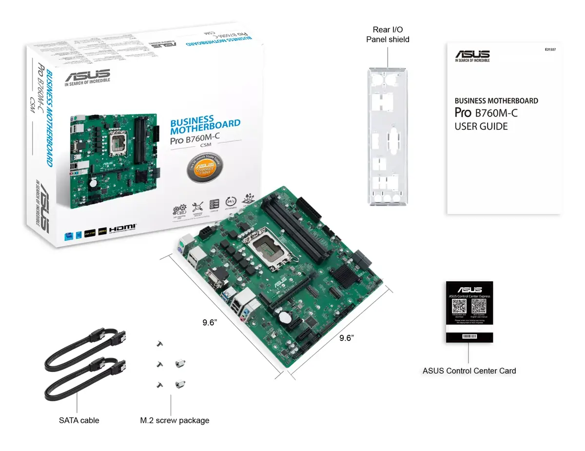 Mātesplate Asus PRO B760M-C-CSM Photo 6