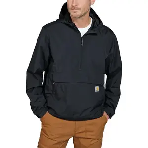 Anorak jacket Carhartt Rain Defender Light Black – water-repellent hooded outerwear