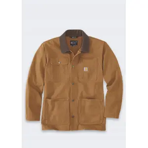Jacket Carhartt Iconi C01 Duck Chore — C Brown, durable chore coat construction