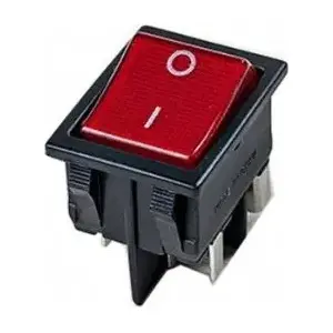 Jonex illuminated recessed rocker switch, black, model KND 6 CZ