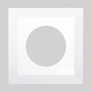 Wall cover single white MONTIS MT067B — single wall plate cover, plastic
