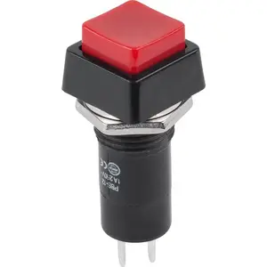 Push-button switch connector No name PRK0013B, 12A, red