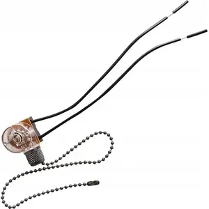 Switch GTV chain-pull WL-LAN1 chrome — chain-operated wall switch