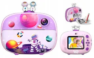 Instant Photo Camera ATMOSPHERA P83 — 20MP, 1080p, Selfie Lens, Built-in Photo Printer, Pink
