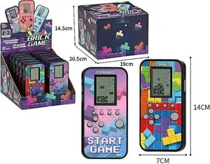 Elektroniskā pārnēsājamā spēle Adar Tetris MIX — kabatas Tetris